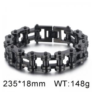 Stainless Steel Bicycle Bracelet - KB49368-D