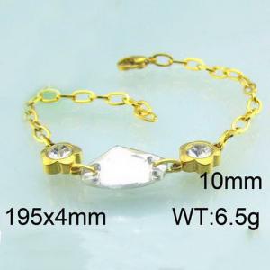 Stainless Steel Crystal Bracelet - KB49687-Z