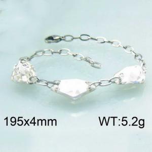 Stainless Steel Crystal Bracelet - KB49691-Z