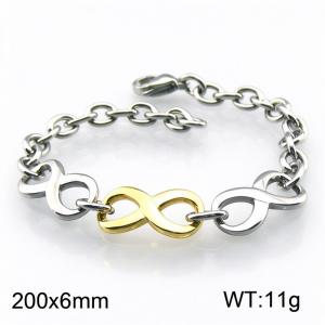 Stainless Steel Gold-plating Bracelet - KB50622-Z