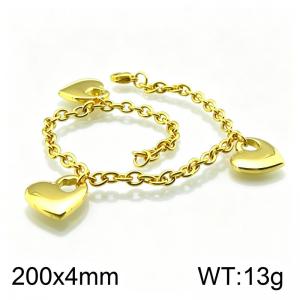 Stainless Steel Gold-plating Bracelet - KB51262-Z