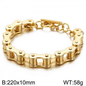 Stainless Steel Bicycle Bracelet - KB51875-D