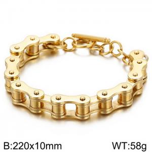 Stainless Steel Bicycle Bracelet - KB51875-D