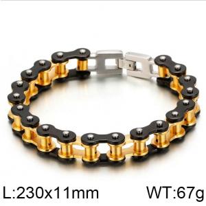 Stainless Steel Bicycle Bracelet - KB51878-D