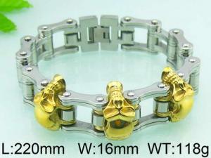 Stainless Steel Bicycle Bracelet - KB52568-D