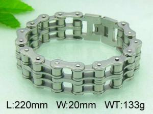 Stainless Steel Bicycle Bracelet - KB52993-D