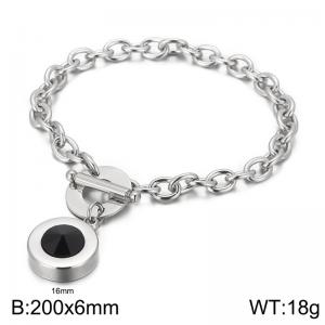 Stainless Steel Stone Bracelet - KB53401-Z