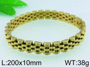 Stainless Steel Gold-plating Bracelet - KB54465-DR