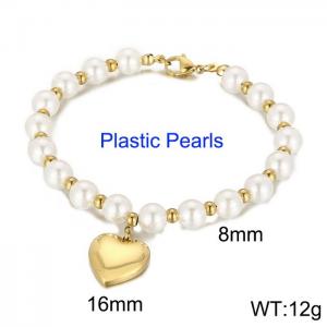Stainless Steel Plastic Bracelet - KB54745-Z