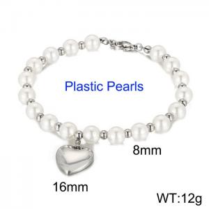 Stainless Steel Plastic Bracelet - KB54746-Z
