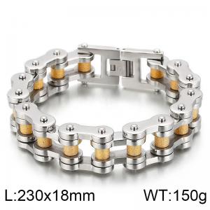 Stainless Steel Bicycle Bracelet - KB55533-D