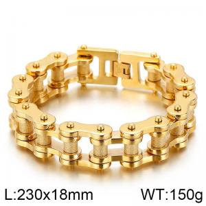 Stainless Steel Bicycle Bracelet - KB55534-D