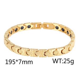 Stainless Steel Gold-plating Bracelet - KB56141-TJK