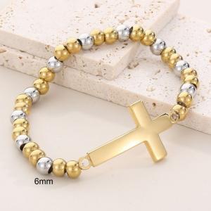 Stainless Steel Gold-plating Bracelet - KB56182-Z