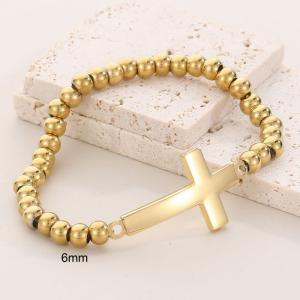 Stainless Steel Gold-plating Bracelet - KB56184-Z