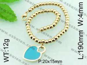 Stainless Steel Gold-plating Bracelet - KB56404-Z