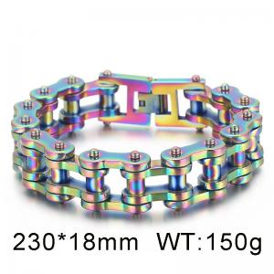 Stainless Steel Bicycle Bracelet - KB56879-BD