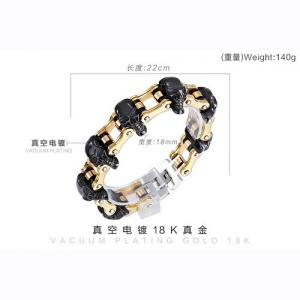 Stainless Steel Bicycle Bracelet - KB57089-BD