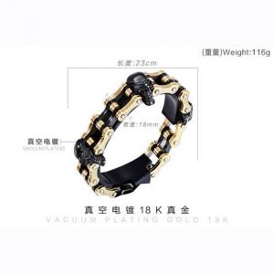 Stainless Steel Bicycle Bracelet - KB57093-BD