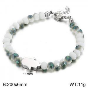 Stainless Steel Crystal Bracelet - KB57478-AD