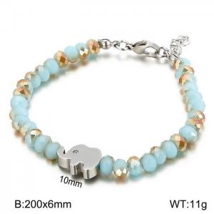 Stainless Steel Crystal Bracelet - KB57609-AD