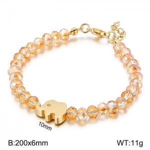 Stainless Steel Crystal Bracelet - KB57611-AD
