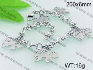 Stainless Steel Bracelet(women)  - KB57982-Z