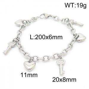 Stainless Steel Bracelet(women) - KB58026-Z