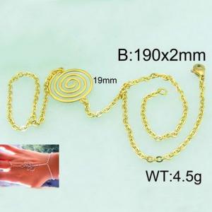 Stainless Steel Gold-plating Bracelet - KB58041-Z