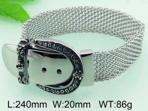 Stainless Steel Bracelet(Men) - KB58420-BD