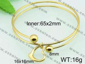 Stainless Steel Gold-plating Bangle - KB58900-Z