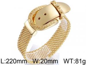 Stainless Steel Gold-plating Bracelet - KB59208-BD