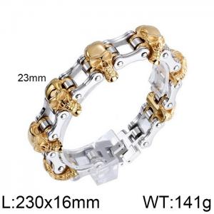 Stainless Skull Bracelet - KB59213-BD