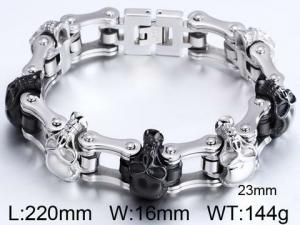 Stainless Skull Bracelet - KB59214-BD