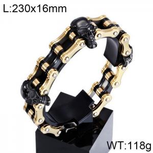 Stainless Skull Bracelet - KB59216-BD