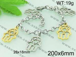 Stainless Steel Gold-plating Bracelet  - KB59290-Z