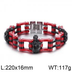 Stainless Skull Bracelet - KB59317-BD