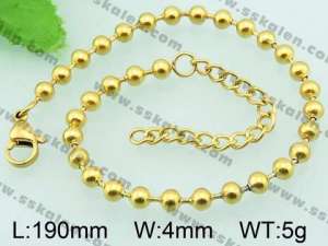 Stainless Steel Gold-plating Bracelet  - KB59400-Z