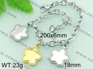 Stainless Steel Gold-plating Bracelet  - KB59596-Z
