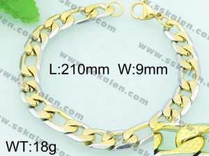 Stainless Steel Gold-plating Bracelet  - KB59622-Z