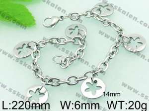 Stainless Steel Bracelet(women)  - KB59984-TSC