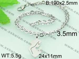 Stainless Steel Bracelet(women)  - KB60263-Z