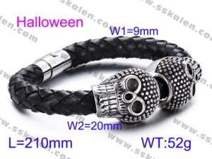 Leather Bracelet - KB60373-BD