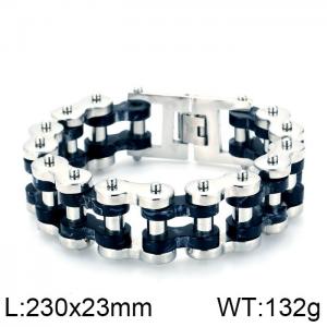 Stainless Steel Bicycle Bracelet - KB60377-BD