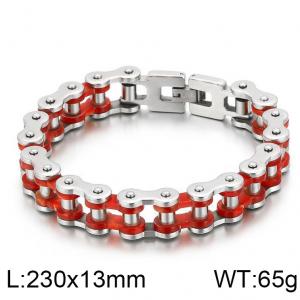 Stainless Steel Bicycle Bracelet - KB60380-BD