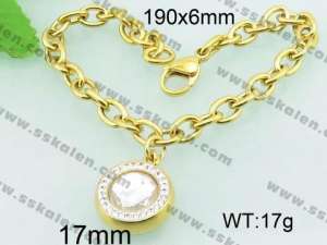  Stainless Steel Gold-plating Bracelet  - KB60732-Z