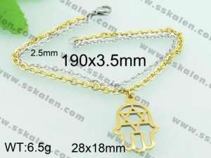 Stainless Steel Gold-plating Bracelet  - KB60756-Z
