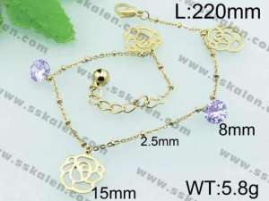  Stainless Steel Gold-plating Bracelet  - KB60873-YJ