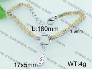  Stainless Steel Gold-plating Bracelet  - KB60877-YJ
