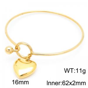 Stainless Steel Gold-plating Bangle - KB61123-Z